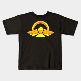 Captain Power Phoenix 3D Golden Logo Kids T-Shirt